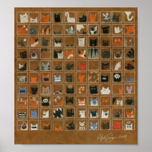 Objectbitty Katten Origineel Poster