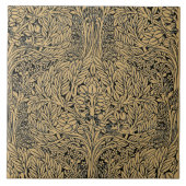 objecten en ambachtelijke vogels in het patroon T Tegeltje (Voorkant)