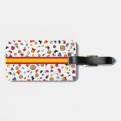 Objecten in Spanje met vlag om je monogram toe te  Bagagelabel (Achterkant horizontaal)