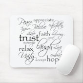 Objecten met positieve woorden muismat (Met muis)