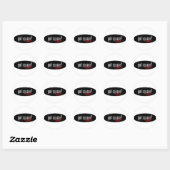 Objecten met vierkante dansen - vierkant ronde sticker (Vel)
