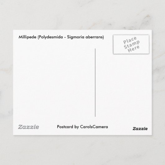 Objecten uit de Millipede-reeks Briefkaart (Achterkant)