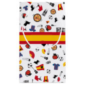 Objecten van Spanje met vlag om jouw naam toe te v Klein Cadeauzakje (Achterkant)