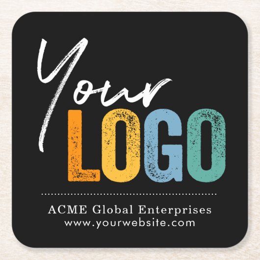 Objecten voor speciale acties Je Logo niet minimaa Kartonnen Onderzetters (Voorkant)