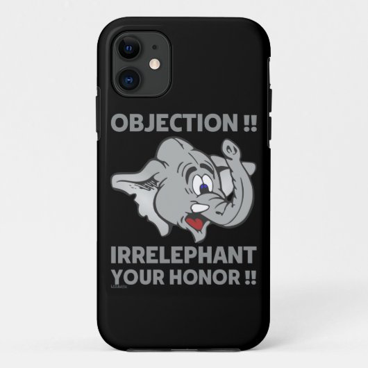 OBJECTIE! IRRELEPHANT UW HONOR! Case-Mate iPhone CASE (Achterkant)