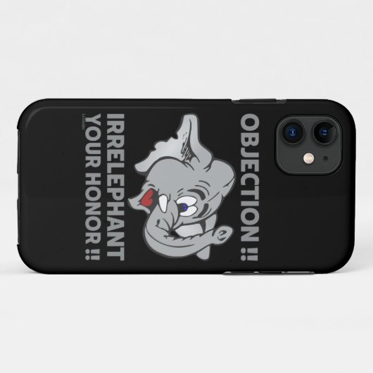 OBJECTIE! IRRELEPHANT UW HONOR! Case-Mate iPhone CASE (Achterkant (horizontaal))
