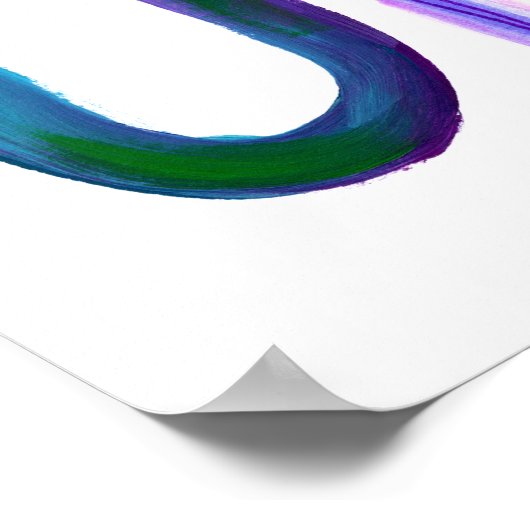 Objectief woord kunst rationeel, eerlijk en onbevo poster (Hoek)