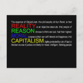 Objectivisme Briefkaart (Voorkant)