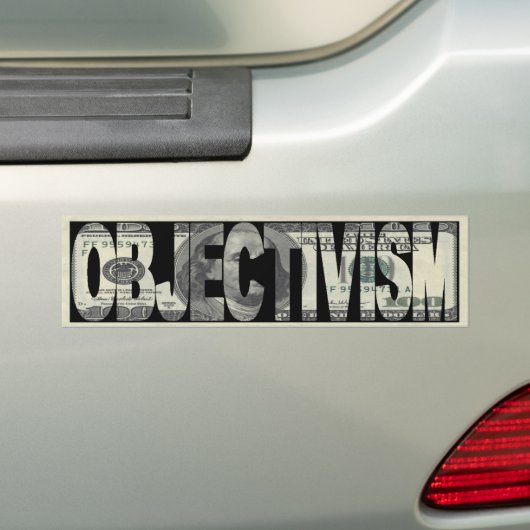 Objectivisme Bumpersticker (Op auto)
