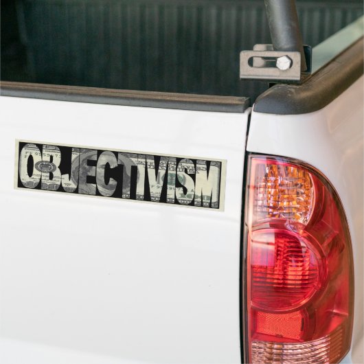 Objectivisme Bumpersticker (Op Truck)