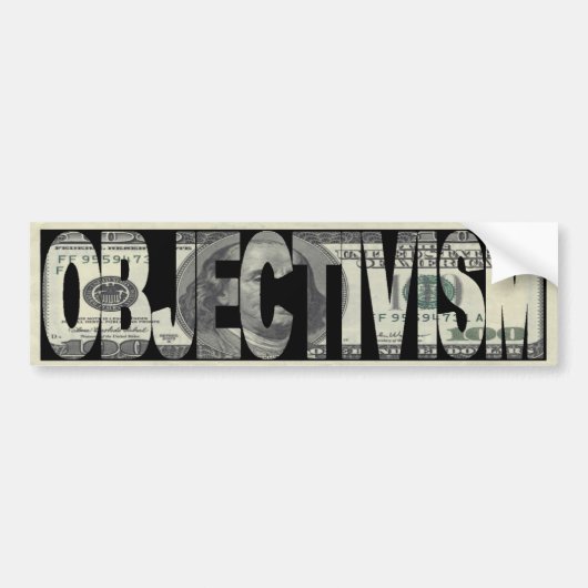 Objectivisme Bumpersticker (Voorkant)