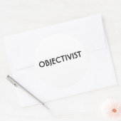 Objectivisstickers Ronde Sticker (Envelop)