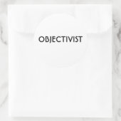 Objectivisstickers Ronde Sticker (Tas)