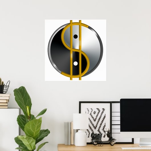 Objectivist Yin/Yang poster (Thuiskantoor)