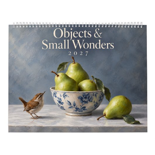 Objects & Small Wonders 2027 Stilleven Kunstkalend Kalender (Hoes)
