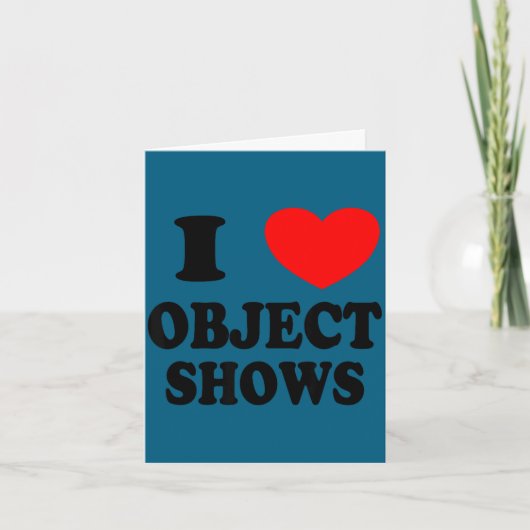 Objectshows _ grappige liefde objectshows kinderen kaart (Voorkant)