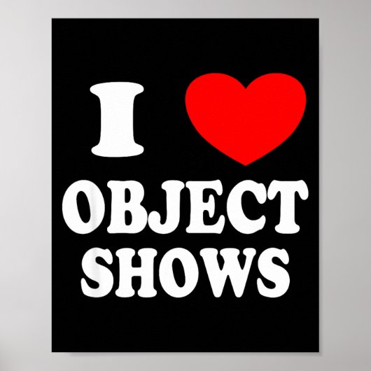 Objectshows _ grappige liefde objectshows kinderen poster (Voorkant)