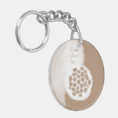 Objet_11_Lotus Zaad Pod Acryl Sleutelhanger (Voorkant Links)