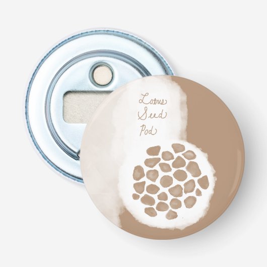 objet_11_lotuszaadpeul button flesopener (Voorkant)