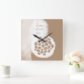 objet_11_lotuszaadpeul vierkante klok (Huis)