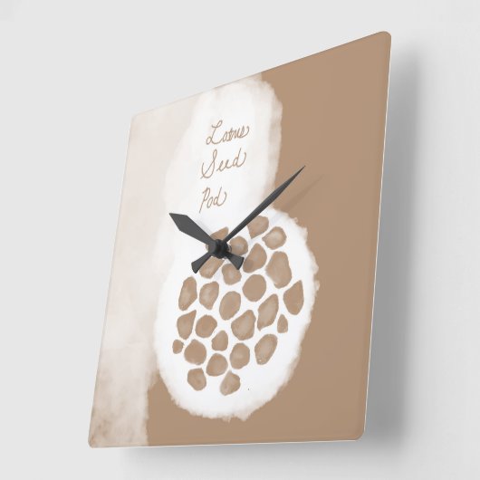 objet_11_lotuszaadpeul vierkante klok (Hoek)