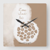 objet_11_lotuszaadpeul vierkante klok (Voorkant)