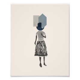 objet_14_une femme_1 foto afdruk