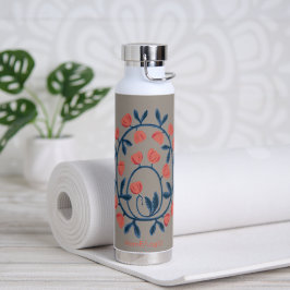 objet_17 een zwaan in bloemen waterfles
