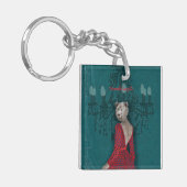 objet_19_une femme_2 acryl sleutelhanger (Voorkant Links)