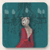 objet_19_une femme_2 hard plastic bier onderzetter (Voorkant)