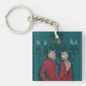 objet_20_une femme, un homme_2 acryl sleutelhanger (voorkant)