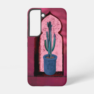 objet_21 een raam met een cactus samsung galaxy hoesje