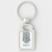 objet_2_rain controle meter metaal sleutelhanger (Voorkant)