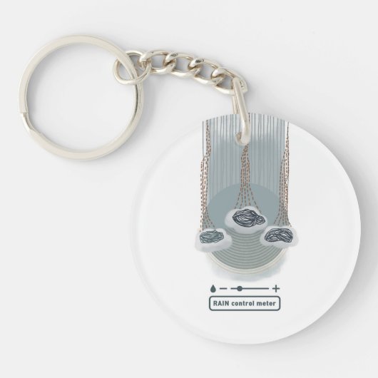 objet_2_rain regelmeter acryl sleutelhanger (Voorkant)