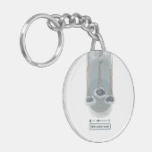 objet_2_rain regelmeter acryl sleutelhanger (Voorkant Links)