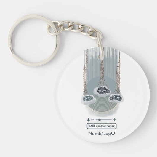 objet_2_rain regelmeter acryl sleutelhanger (Voorkant)