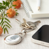 objet_2_regencontrolemeter metaal sleutelhanger (Zijkant)