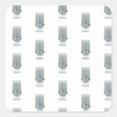 objet_2_regencontrolemeter vierkante sticker (Voorkant)