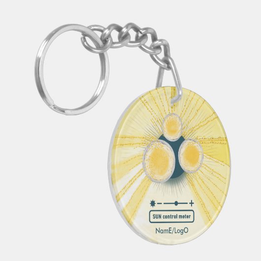 objet_3_sun controlemeter acryl sleutelhanger (Voorkant Links)
