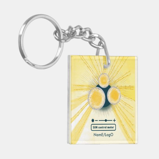 objet_3_sun controlemeter acryl sleutelhanger (Voorkant Links)