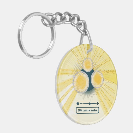 objet_3_sun controlemeter acryl sleutelhanger (Voorkant Links)