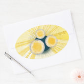 OBjet_3_sun-regelmeter Ovale Sticker (Envelop)