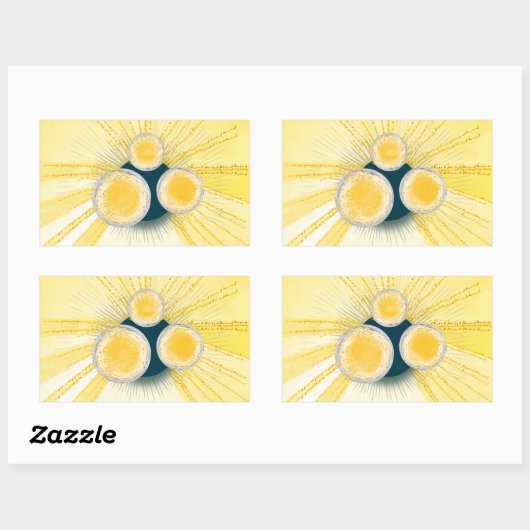 OBjet_3_sun-regelmeter Rechthoekige Sticker (Vel)