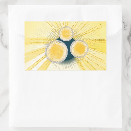 OBjet_3_sun-regelmeter Rechthoekige Sticker (Tas)