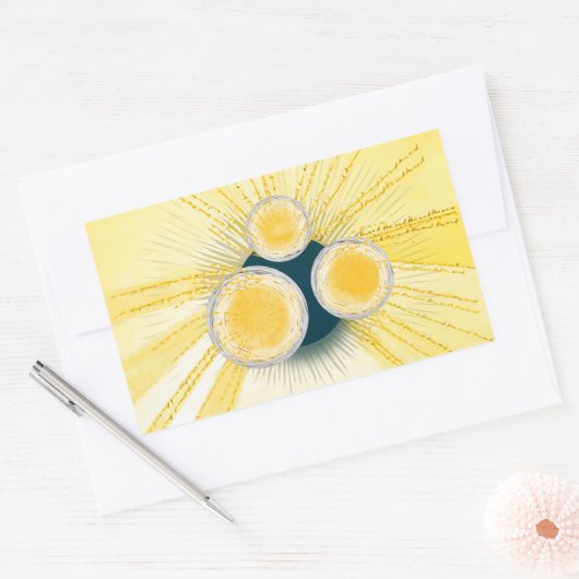 OBjet_3_sun-regelmeter Rechthoekige Sticker (Envelop)