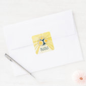 OBjet_3_sun-regelmeter Vierkante Sticker (Envelop)