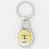 objet_3_zon controle meter metaal sleutelhanger (Voorkant)