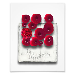 OBJET_4_Variaties op de robijn Foto Afdruk