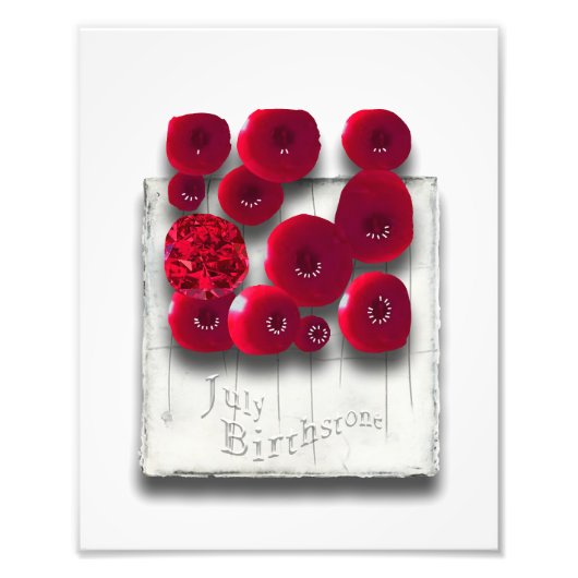 OBJET_4_Variaties op de robijn Foto Afdruk (Voorkant)