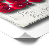 objet_4_variaties op de ruby matte poster (Hoek)